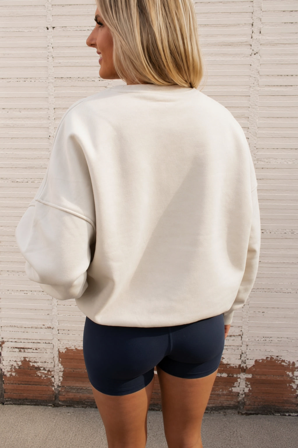 DYM Off-Duty Crew Neck Sweatshirt | Soft Beige