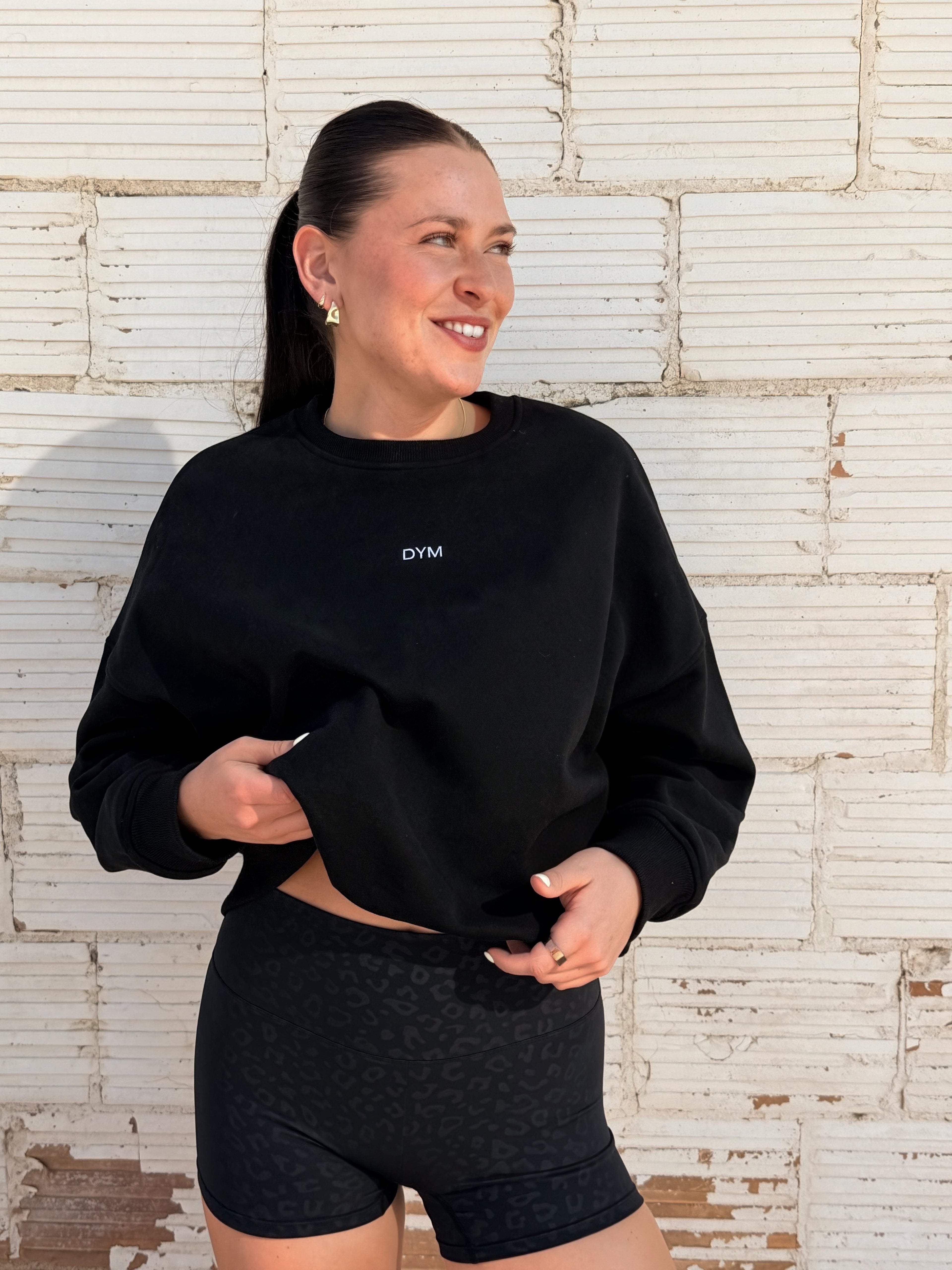 DYM Off-Duty Crew Neck Sweatshirt | Black