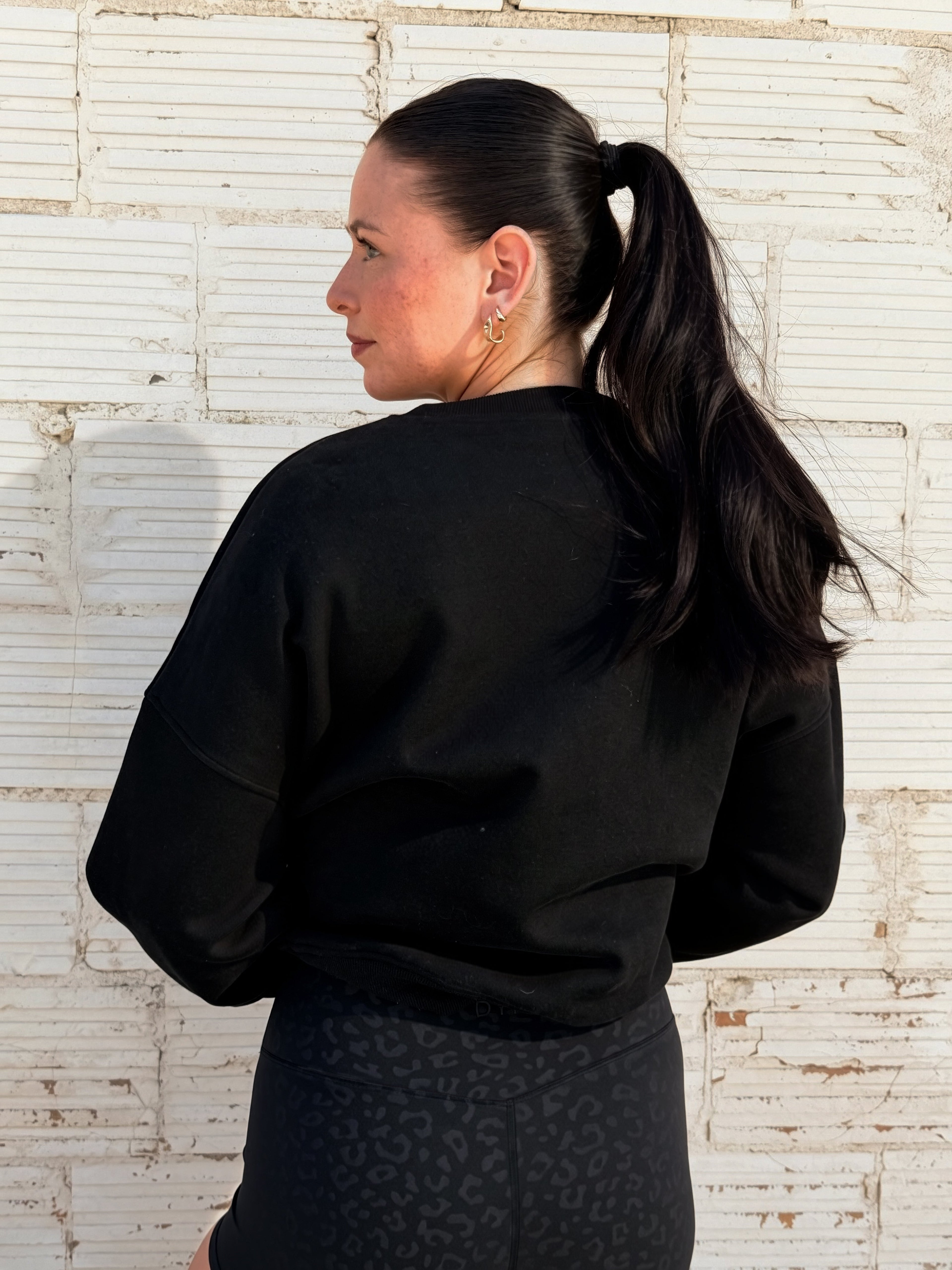 DYM Off-Duty Crew Neck Sweatshirt | Black