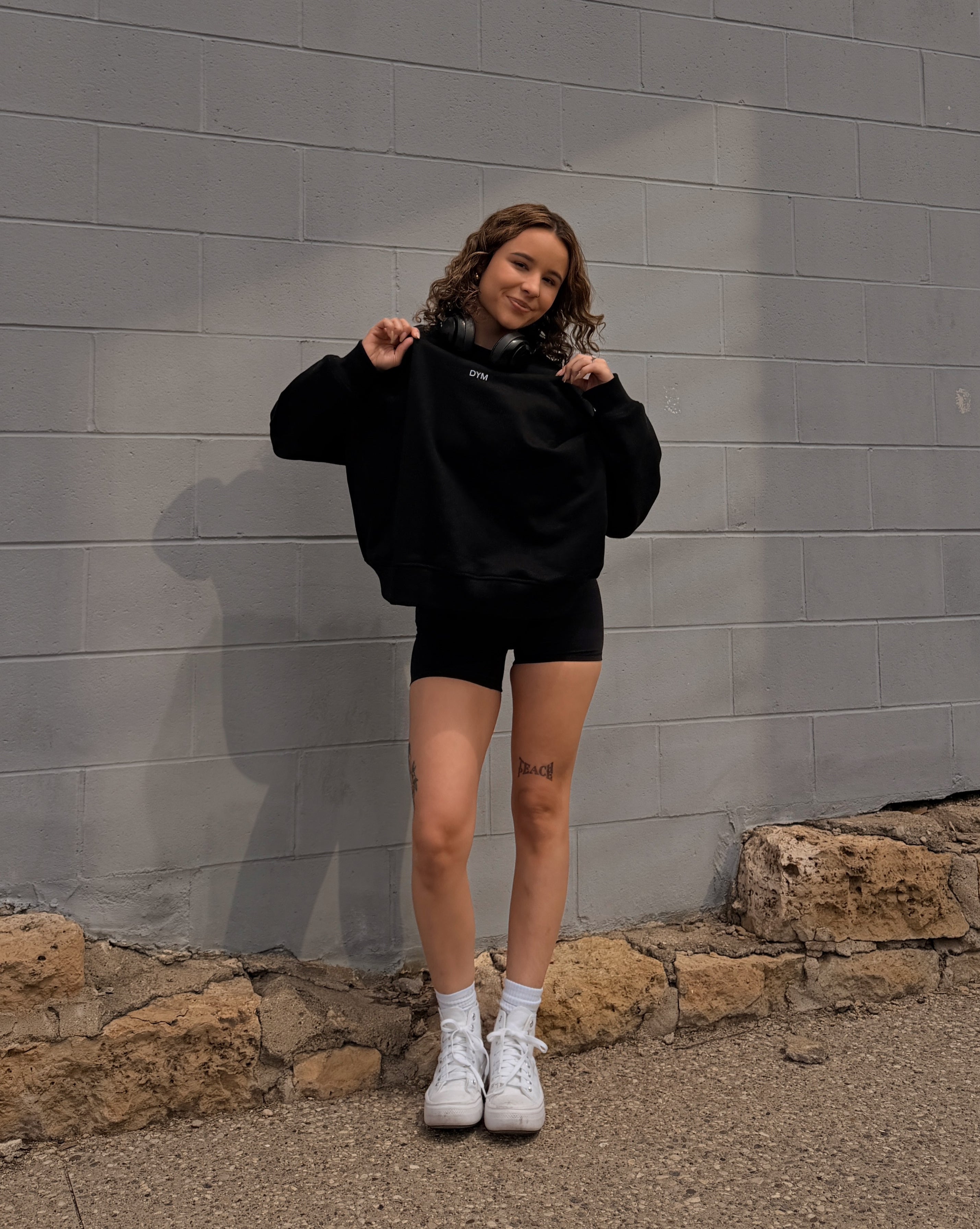 DYM Off-Duty Crew Neck Sweatshirt | Black
