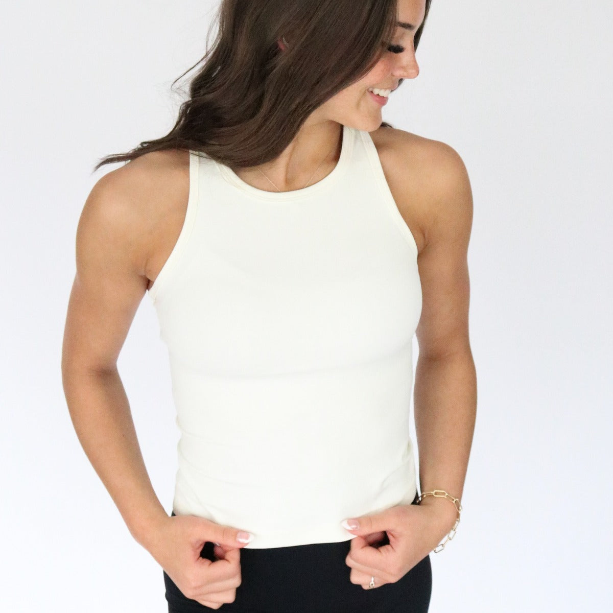 Go-To Waist-Length Racerback Tank Top | SALE