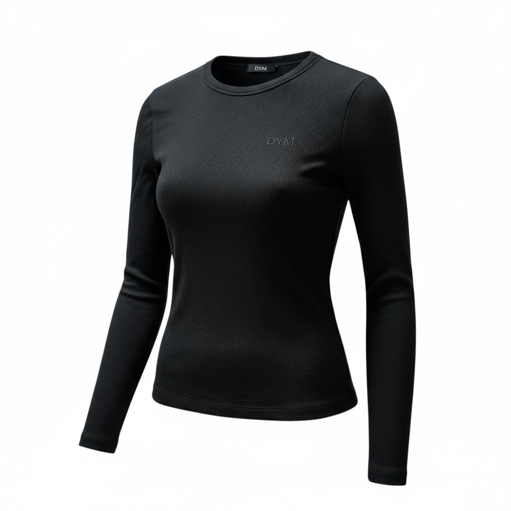 Balance Ribbed Longsleeve | Black