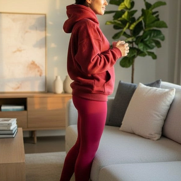 DYM COMFORT "Oversized" Pullover | Cranberry